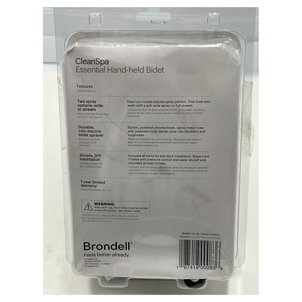 Brondell‎ CleanSpa Handheld Bidet Polished Chrome
